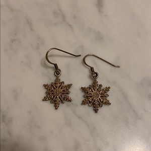 Silver Snowflake Earrings